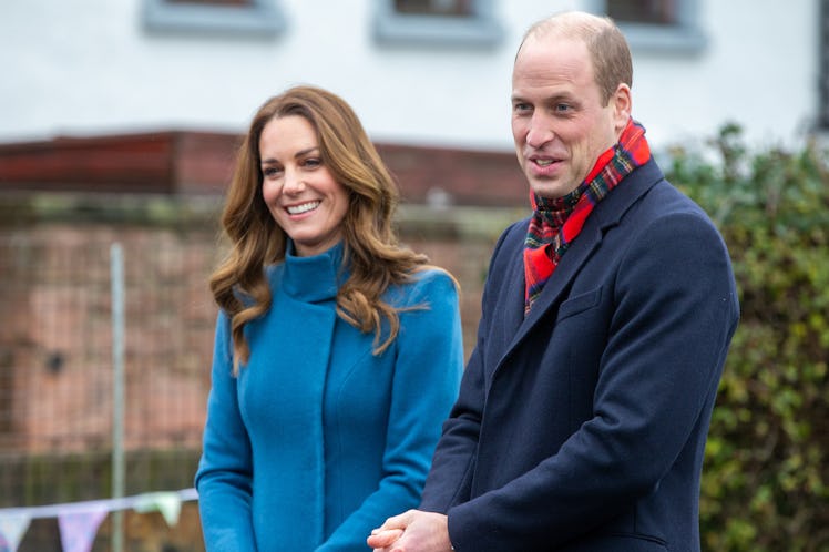 BERWICK-UPON-TWEED, ENGLAND - DECEMBER 07: Prince William, Duke of Cambridge and Catherine, Duchess...