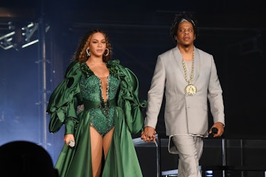 JOHANNESBURG, SOUTH AFRICA - DECEMBER 02: Beyonce and Jay-Z perform during the Global Citizen Festiv...