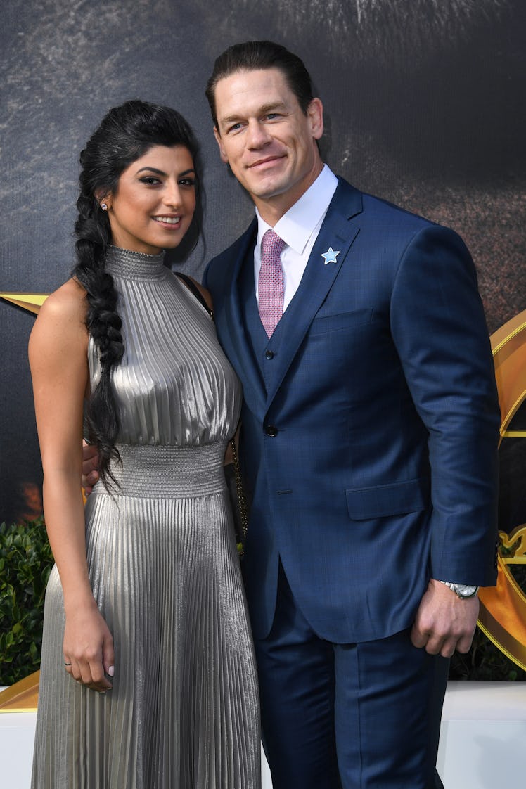 WESTWOOD, CALIFORNIA - JANUARY 11: (L-R) Shay Shariatzadeh and John Cena attend the Premiere of Univ...