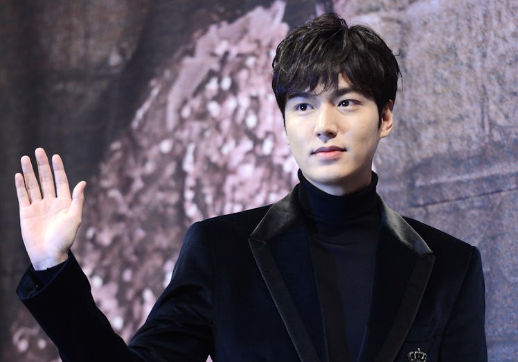 SEOUL, SOUTH KOREA - NOVEMBER 14: Actor Lee Min-Ho attends the press conference for SBS Drama 'Legen...