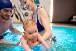 Experts say you'll want to wait to hit a few milestones before hopping in the pool postpartum.