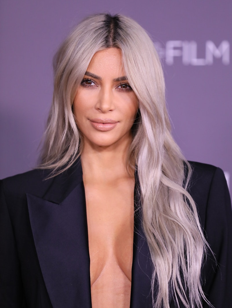 Kim Kardashian recently debuted bleached eyebrows on Instagram. 
