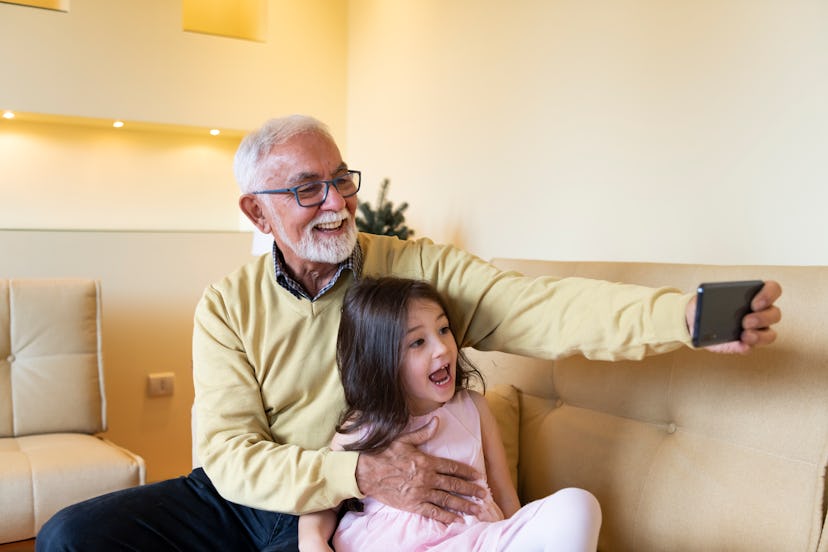 Grandparents and grandkids can work on a scrapbook together of their favorite memories.