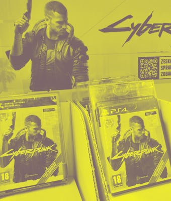 Video game Cyberpunk 2077 is pictured in a store in Krakow, Poland on December 14, 2020. A worldwide...