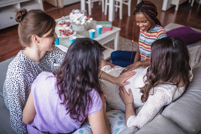 Women at baby shower party