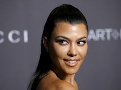 LOS ANGELES, CALIFORNIA - NOVEMBER 03: Kourtney Kardashian attends the 2018 LACMA Art + Film Gala he...