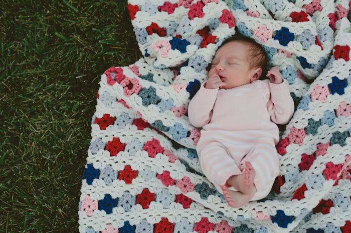 USA, California baby girl sleeping