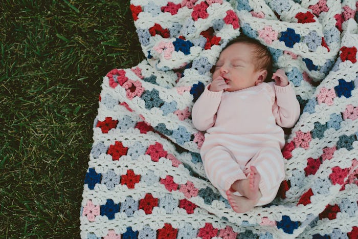 USA, California baby girl sleeping