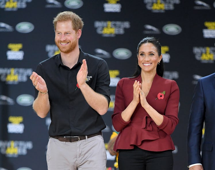 SYDNEY, AUSTRALIA - OCTOBER 27:  Prince Harry, Duke of Sussex and Meghan, Duchess of Sussex attend t...