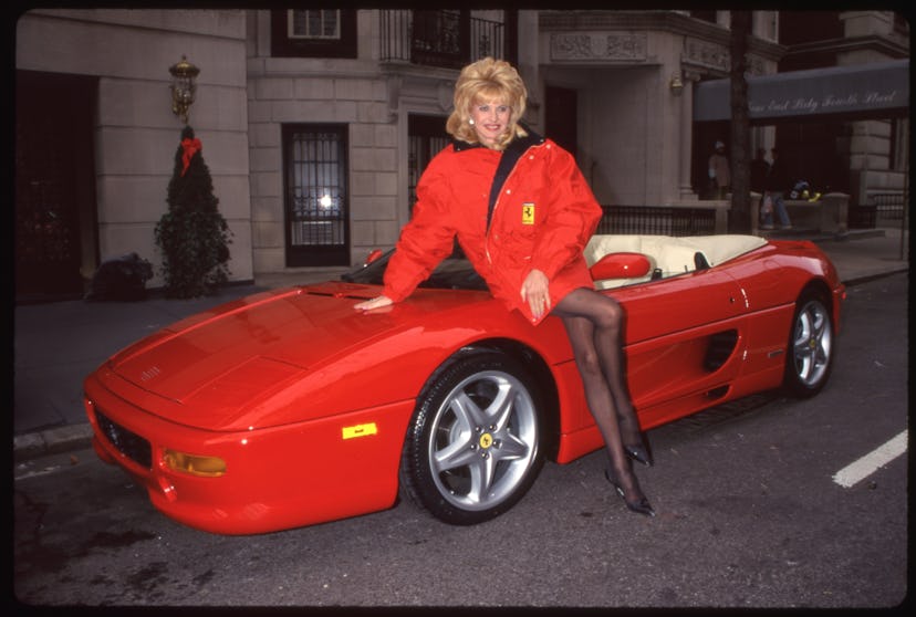 Ivana & Ferrari at an unspecified event, undated. (Photo by David Allen/Getty Images)