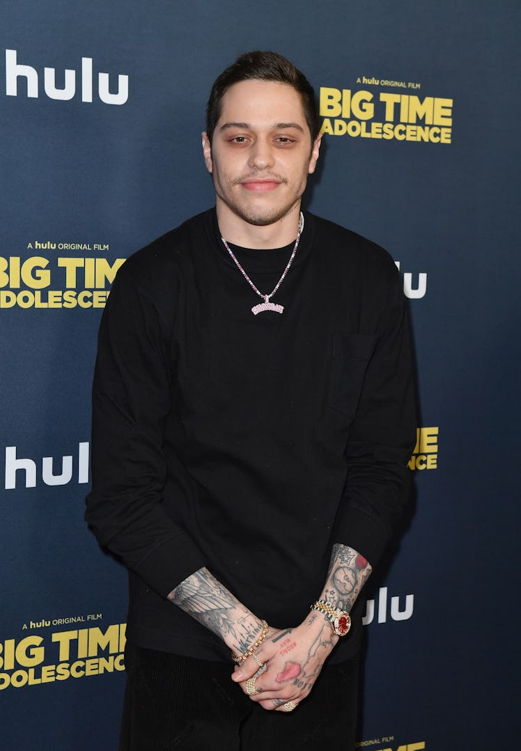 US comedian Pete Davidson attends the premiere of Hulu's "Big Time Adolescence" at Metrograph on Mar...