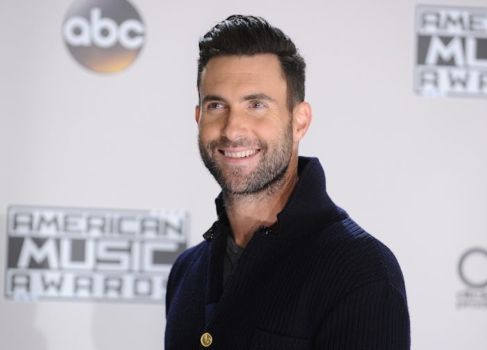 LOS ANGELES, CA - NOVEMBER 20: Adam Levine of Maroon 5 poses in the press room at the 2016 American...