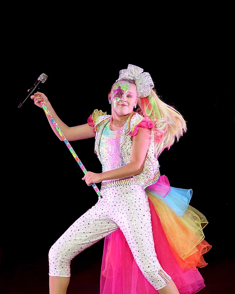 CEDAR PARK, TEXAS - SEPTEMBER 18:  JoJo Siwa performs in concert at HEB Center on September 18, 2019...