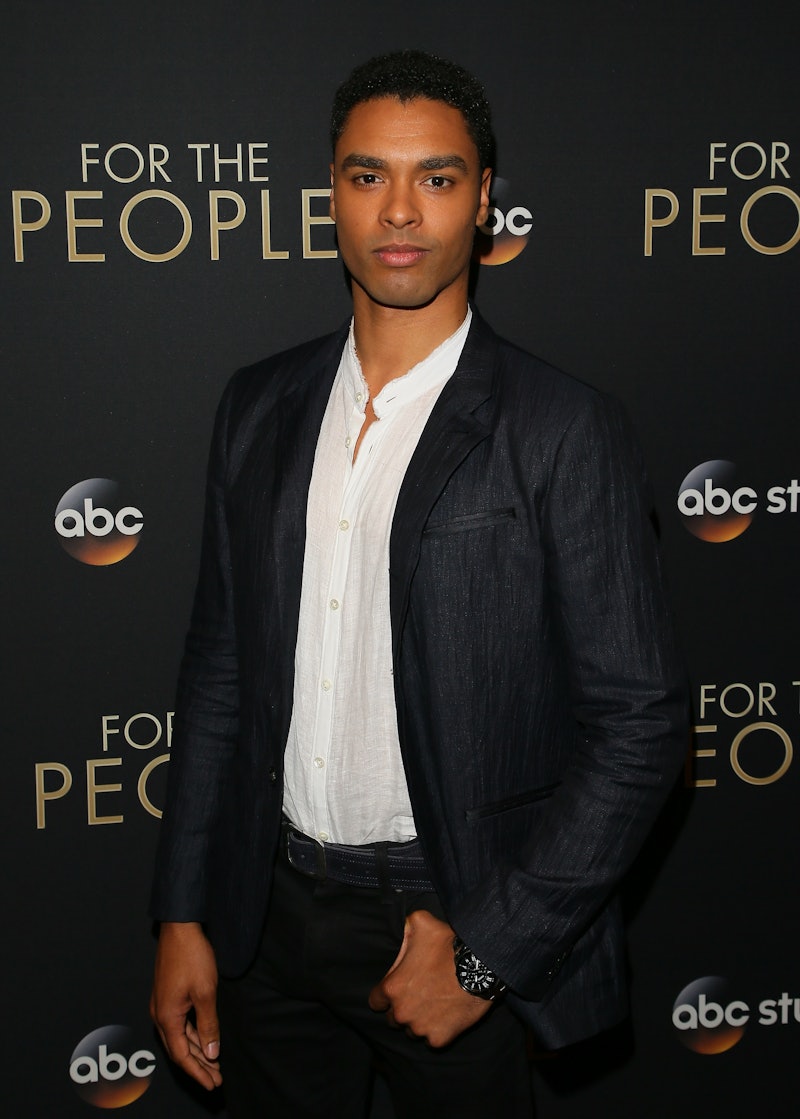 WEST HOLLYWOOD, CA - MARCH 10: Rege-Jean Page attends the premiere of ABC's 'For The People' on Marc...