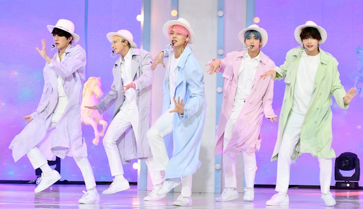 SEOUL, SOUTH KOREA - OCTOBER 26: TXT performs at TXT's New Album 'Minisode 1 : Blue Hour' Media Show...