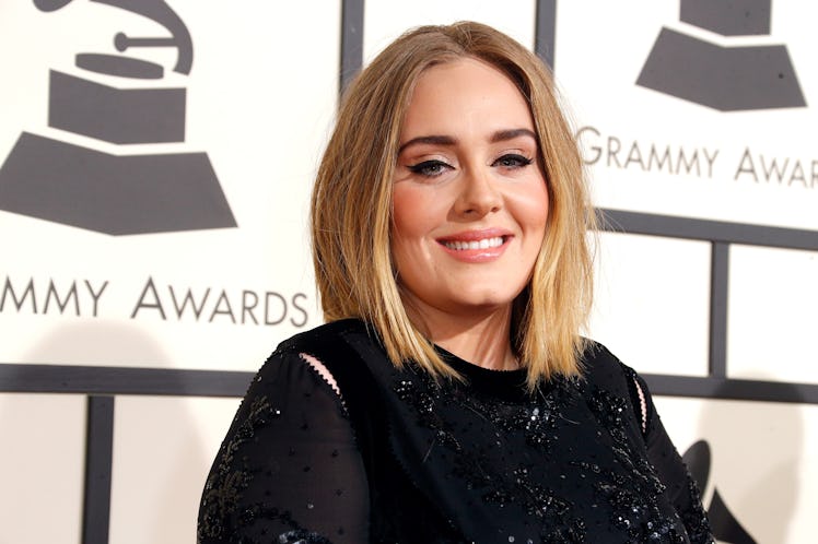 LOS ANGELES, CA - FEBRUARY 15:  Recording artist Adele attends The 58th GRAMMY Awards at Staples Cen...