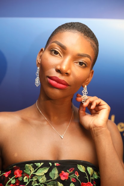 BERLIN, GERMANY - FEBRUARY 17: Michaela Coel presenting the European Shooting Stars 2018 during the 68th Berlinale International Film Festival Berlin at Leysen Lounge on February 17, 2018 in Berlin, Germany. (Photo by Patrick AVENTURIER/Gamma-Rapho via Getty Images)