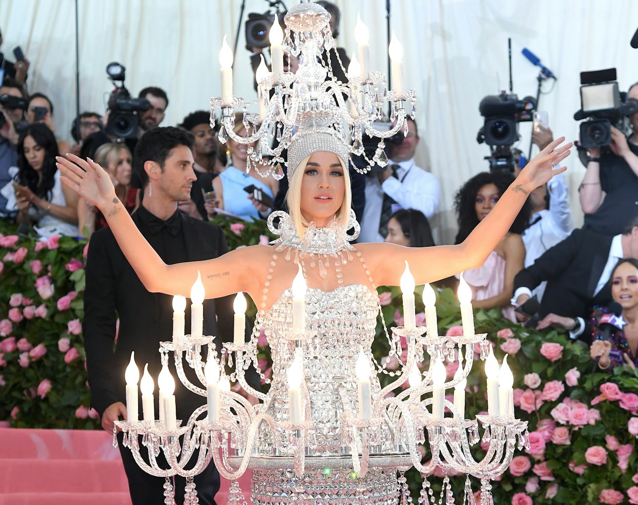 NEW YORK, NEW YORK - MAY 06: Katy Perry arrives for the 2019 Met Gala celebrating Camp: Notes on Fas...