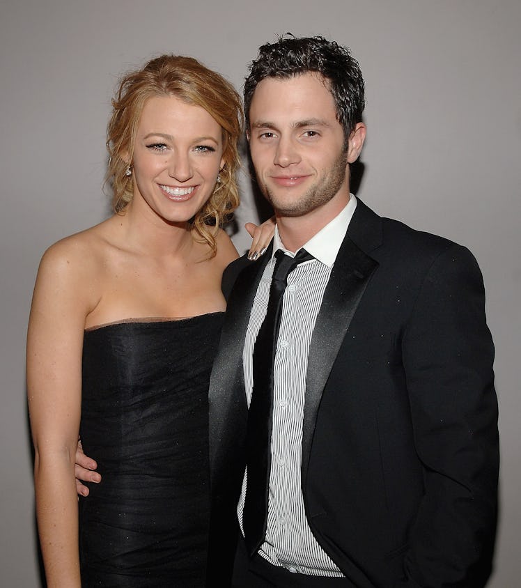 NEW YORK - MAY 05: Blake Lively and Penn Badgley attend the Nina Ricci After Party For Met Ball Hos...