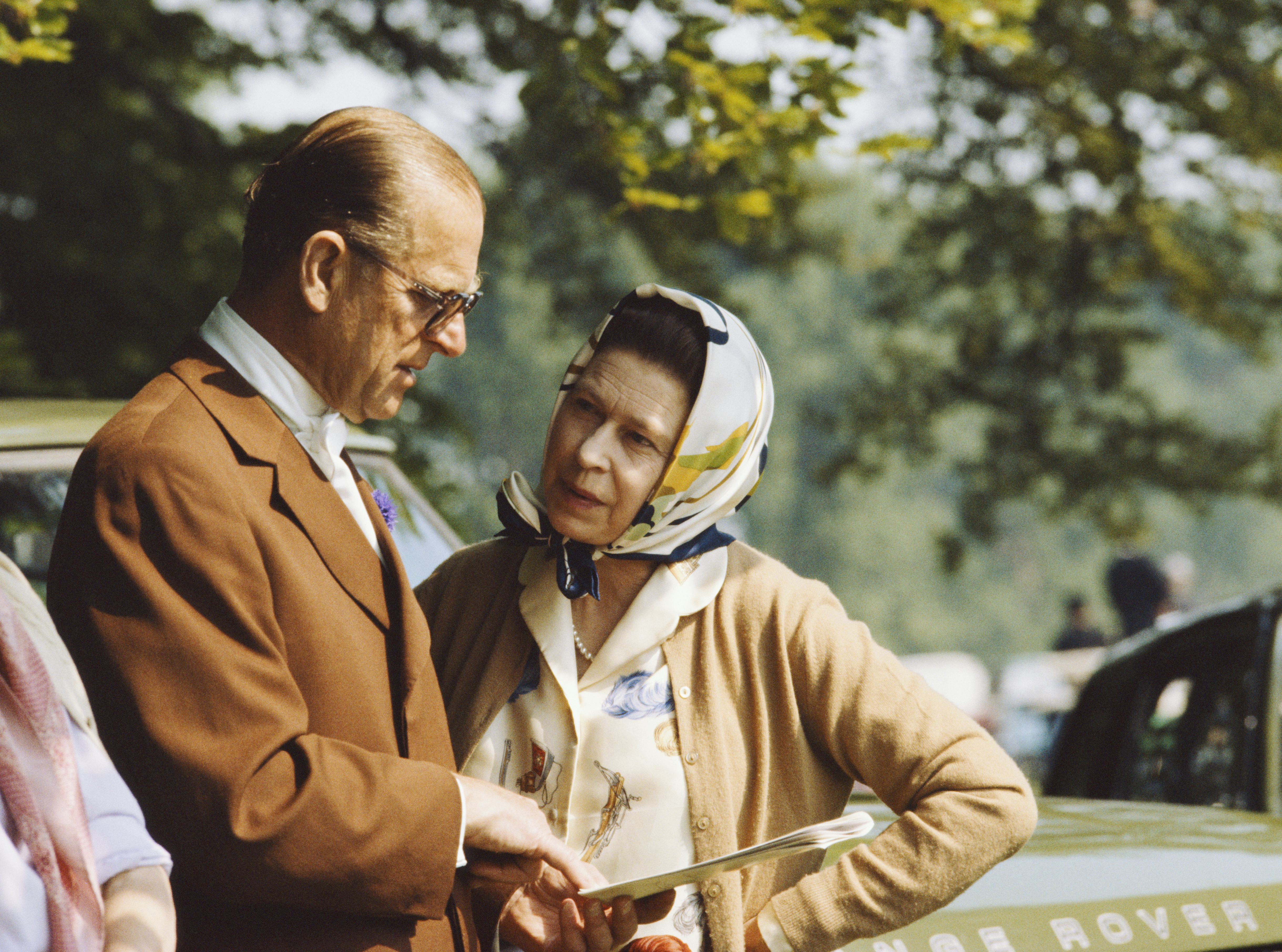 Queen Elizabeth And Prince Philip During The 1982 Royal Windsor Horse Show