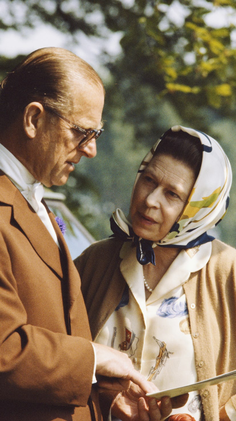 Queen Elizabeth And Prince Philip During The 1982 Royal Windsor Horse Show