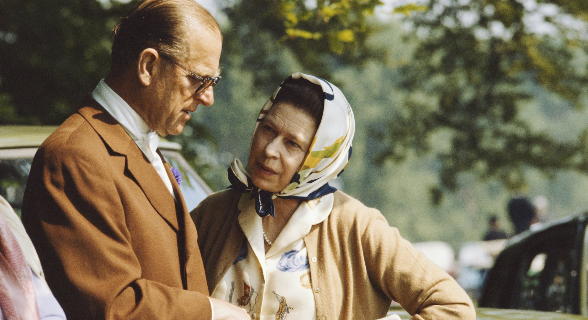 Queen Elizabeth And Prince Philip During The 1982 Royal Windsor Horse Show