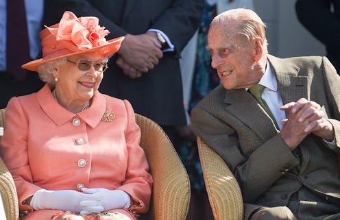 EGHAM, ENGLAND - JUNE 24: Queen Elizabeth II and Prince Philip, Duke of Edinburgh attend The OUT-SOU...