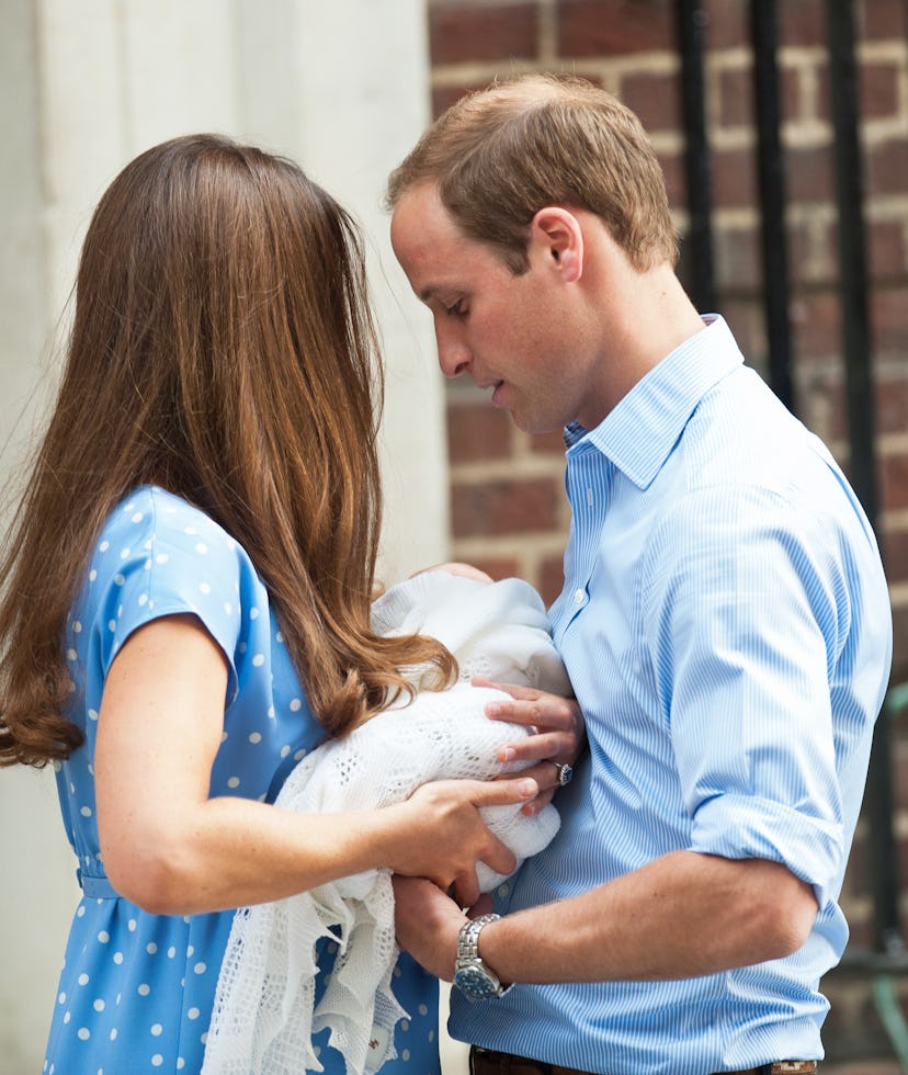 Prince William and Kate Middleton welcome Prince George in 2013.