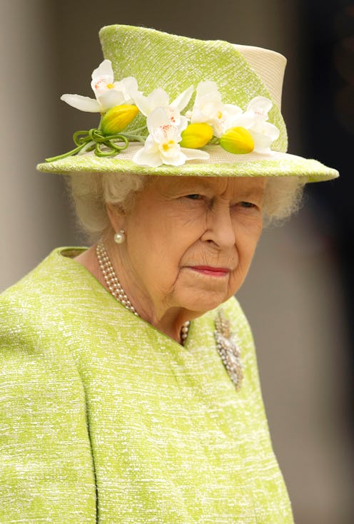 EGHAM, ENGLAND - MARCH 31: Queen Elizabeth II during a visit to The Royal Australian Air Force Memor...