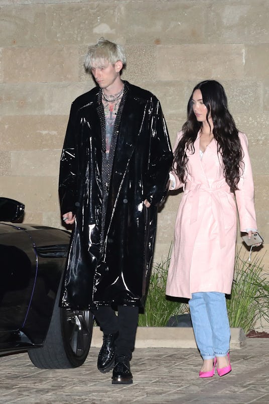 MALIBU CA - APRIL 7: Megan Fox and Machine Gun Kelly at Soho House on April 7, 2021 in Malibu, Calif...