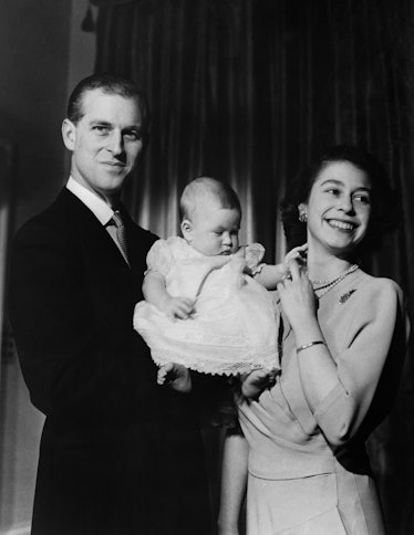 Undated picture showing the future Queen Elizabeth II of England and Prince Philip of Edinburgh posi...