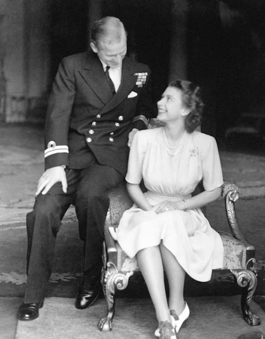 The engagement of Princess Elizabeth to Lieutenant Philip Mountbatten is announced and the happy you...