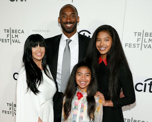 NEW YORK, NY - APRIL 23:  Kobe Bryant, Vanessa Bryant, Gianna Briant, and Natalia Bryant attend Trib...