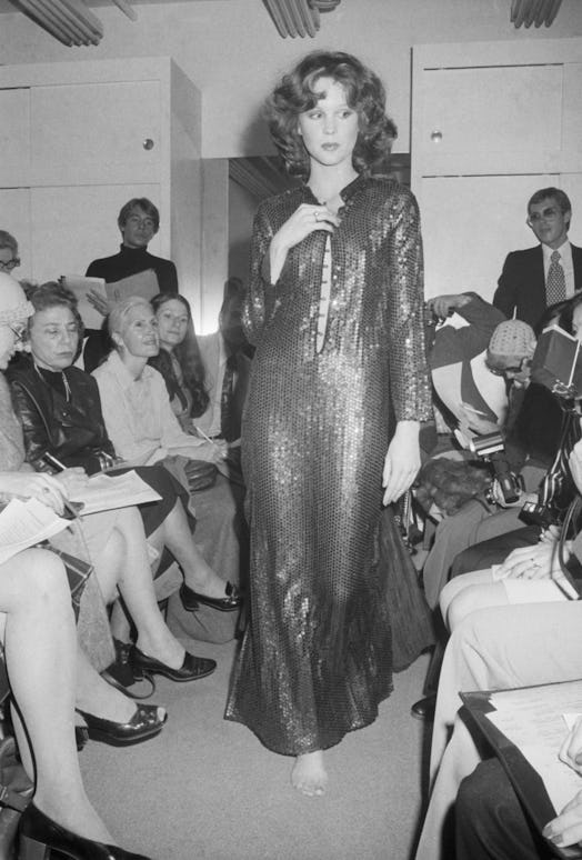 (Original Caption) 11/7/1974: Fashion designer Halston, who's just won every major fashion award aro...