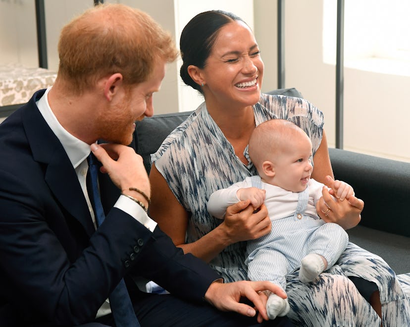 Prince Harry, Duke of Sussex, Meghan, Duchess of Sussex and their baby son Archie Mountbatten-Windso...