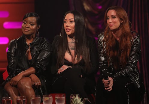 (left to right) Keisha Buchanan, Mutya Buena and Siobhn Donaghy of the Sugarbabes during the filming...