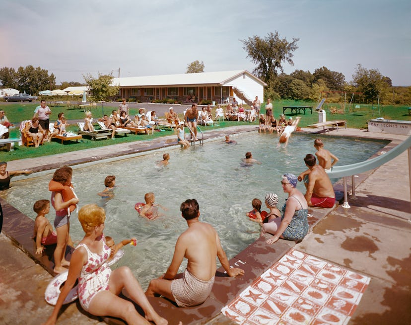 1950s pool resort.