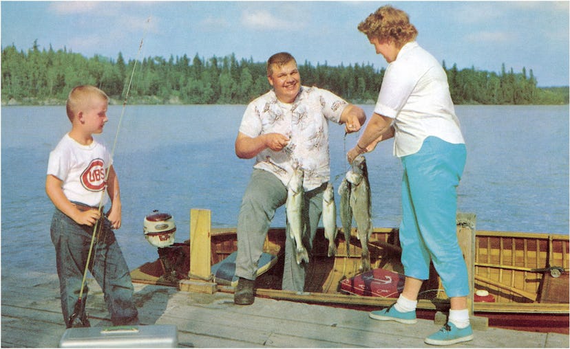 1960s fishing trip with grandparents.