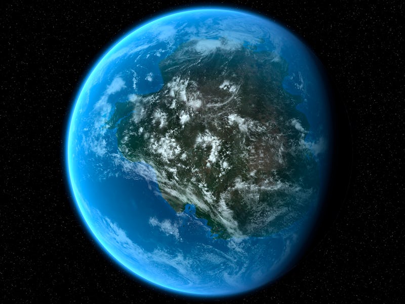 Illustration of the supercontinent Gondwana. This ancient landmass was comprised of what are today S...