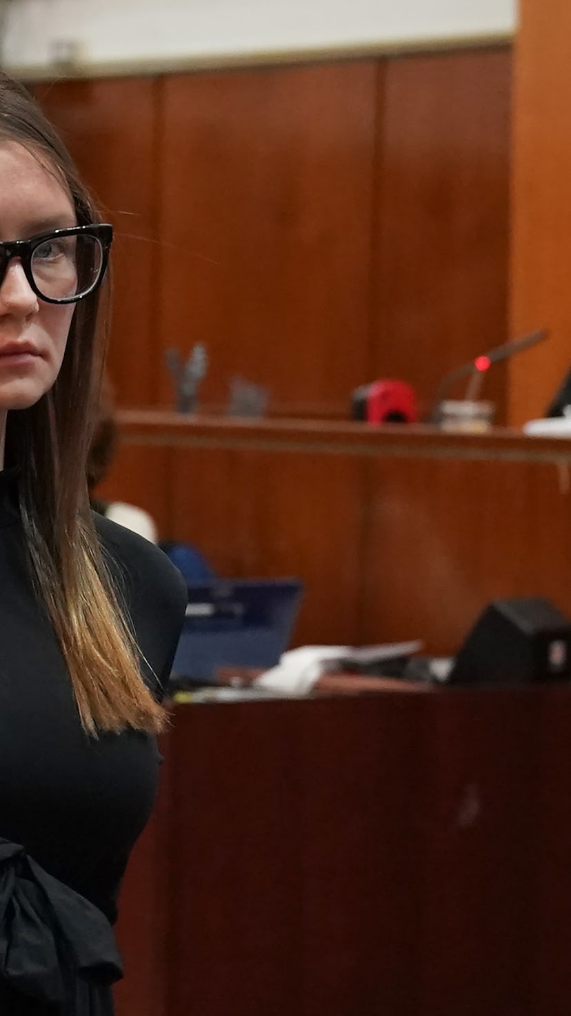 Fake German heiress Anna Sorokin is led away after being sentenced in Manhattan Supreme Court May 9,...