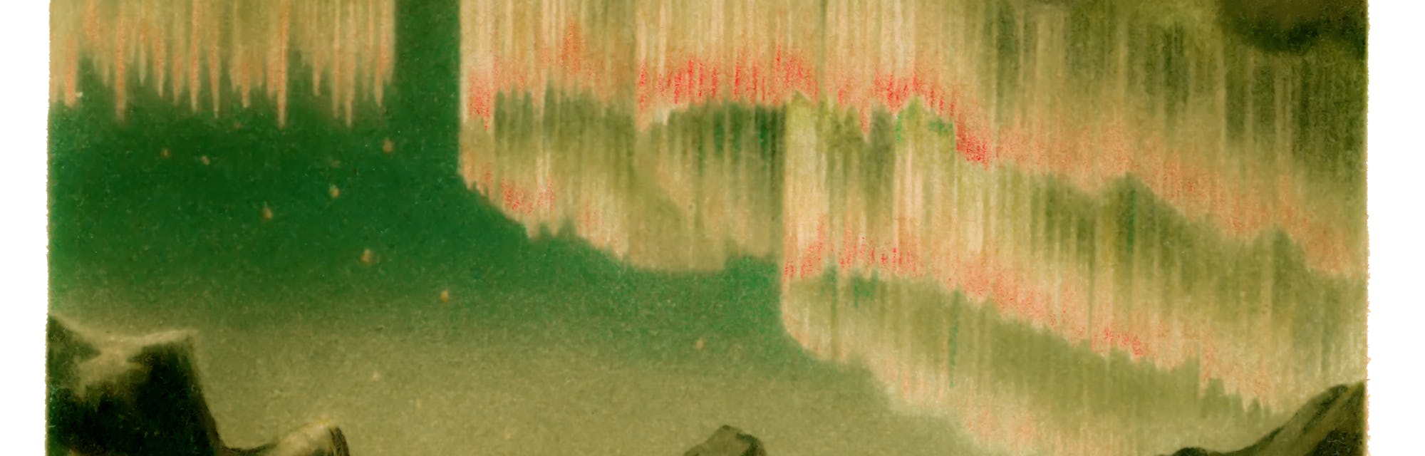 Antique Illustration, Copyright has expired on this artwork. From my own archives, digitally restored.
Aurora borealis, observed by Isaac Israel Hayes (American Arctic explorer, physician, and politician) at Port Foulke in Greenland, January 6, 1861.