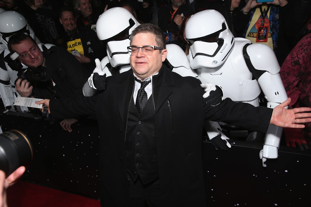 HOLLYWOOD, CA - DECEMBER 14:  Actor Patton Oswalt attends the Premiere of Walt Disney Pictures and L...