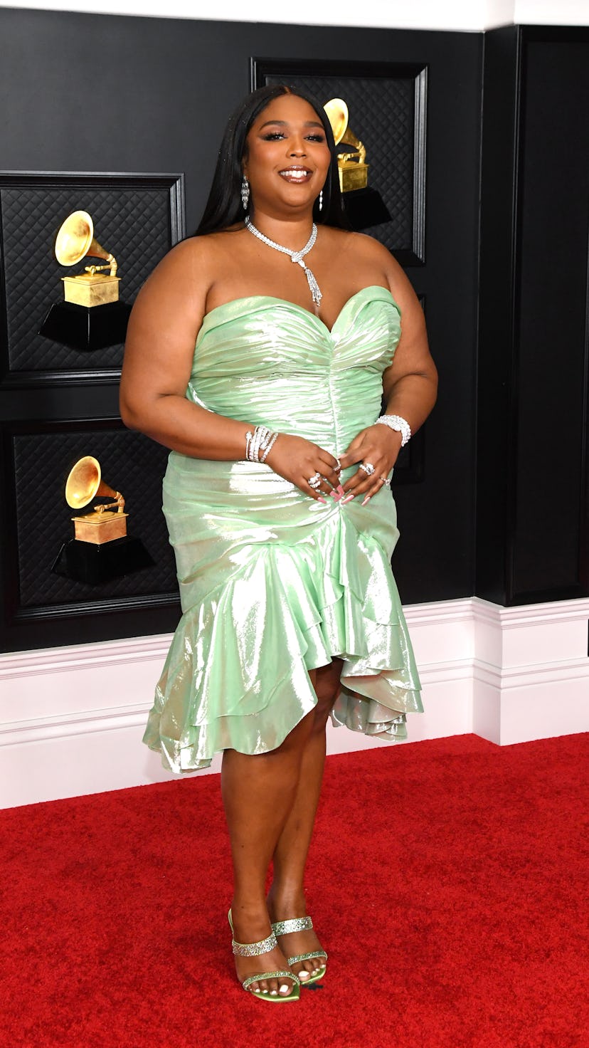 LOS ANGELES, CALIFORNIA - MARCH 14: Lizzo attends the 63rd Annual GRAMMY Awards at Los Angeles Conve...