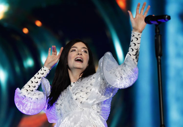 New Zealand singer, Lorde performs during her concert at the Corona Capital Music Festival in Mexico...