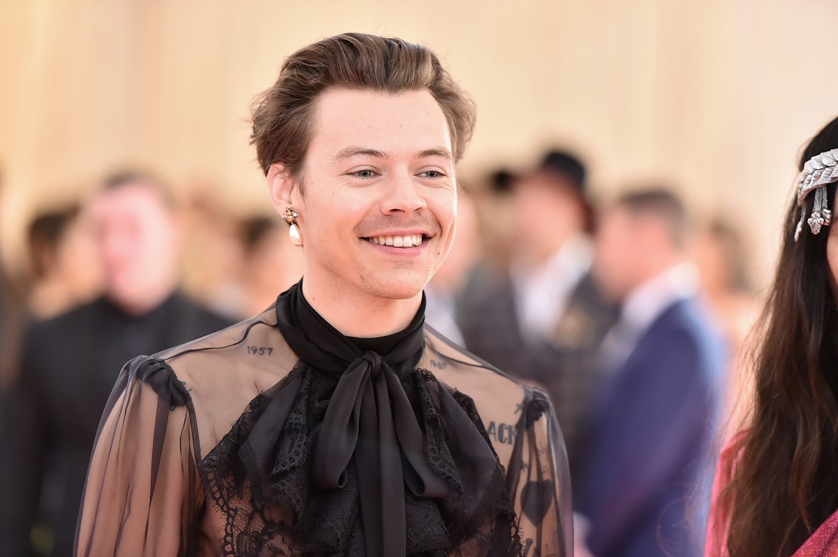 NEW YORK, NEW YORK - MAY 06: Harry Styles attends The 2019 Met Gala Celebrating Camp: Notes on Fashi...