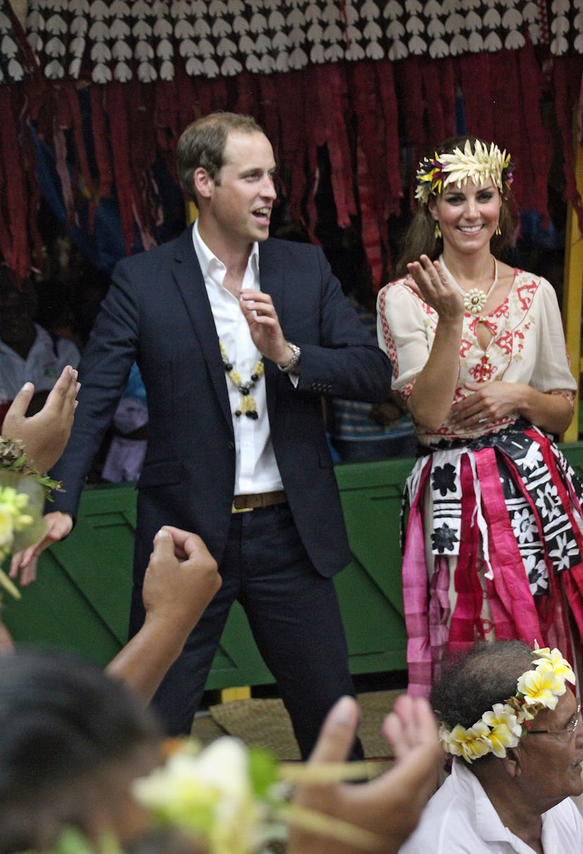 Kate Middleton dances with Prince William.