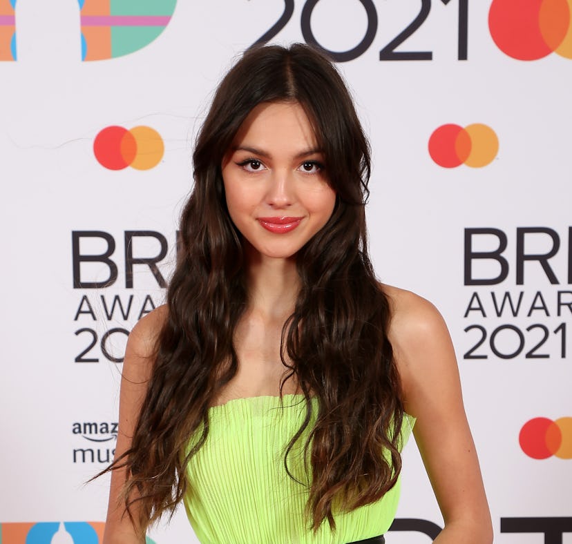 LONDON, ENGLAND - MAY 11: Olivia Rodrigo attends The BRIT Awards 2021 at The O2 Arena on May 11, 202...