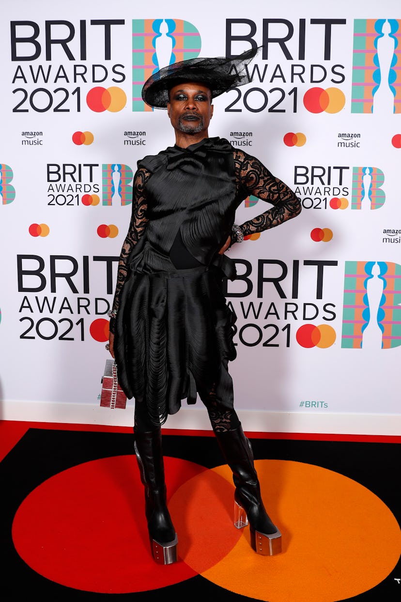 LONDON, ENGLAND - MAY 11: Billy Porter poses in the media room during The BRIT Awards 2021 at The O2...