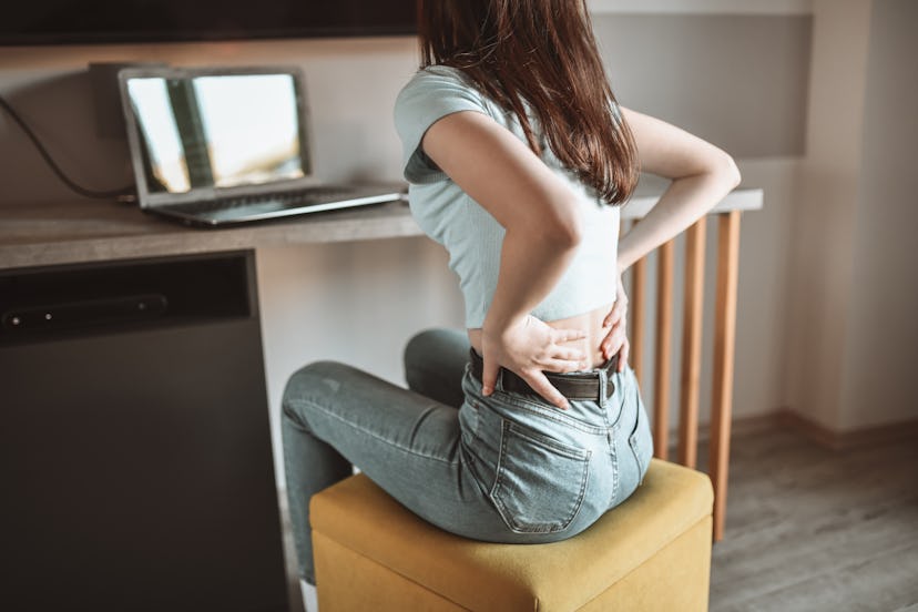 Bumps on your butt like hemorrhoids can make it difficult to sit down.