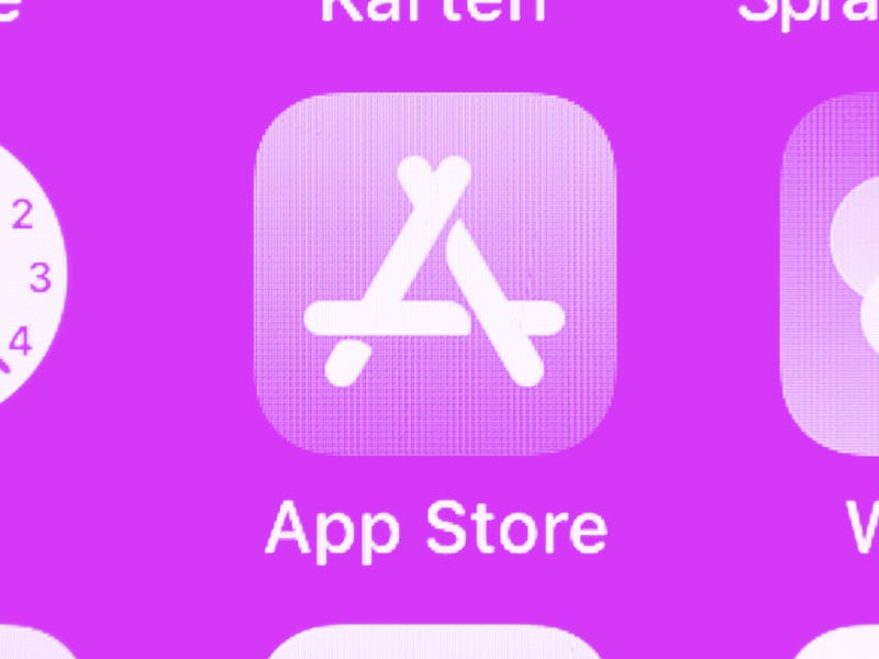 08 January 2019, Hessen, Rüsselsheim: ILLUSTRATION - The App Store (M) logo can be seen on the scree...